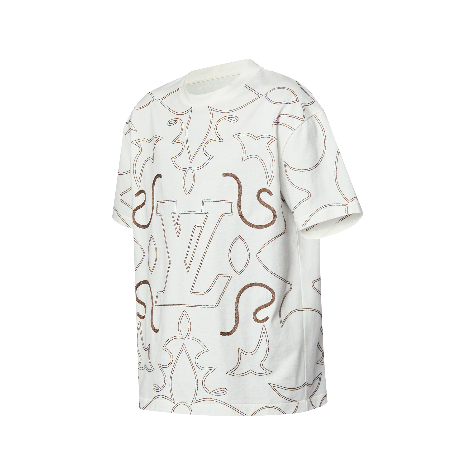 Embroidered Cotton T-Shirt - Ready-to-Wear 1AFWVN | LOUIS VUITTON